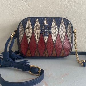 Pre loved Tory Burch bag genuine Snake Skin